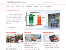 Tablet Screenshot of exits-workshop.com